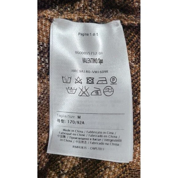 RED VALENTINO Leopard Print Long Sleeve Sweater Dress Women's M Wool Silk Blend - Picture 9 of 13